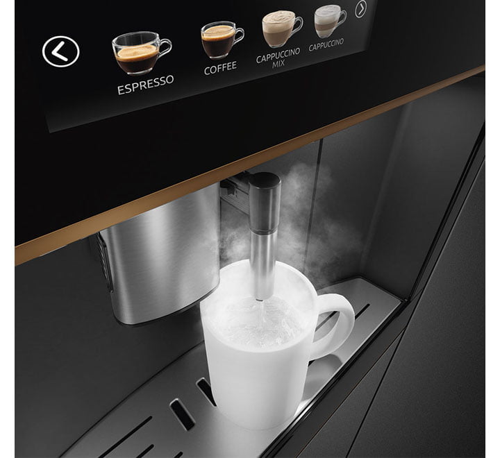 Machine à café à encastrer avec mousseur à lait Smeg CMSU4303X